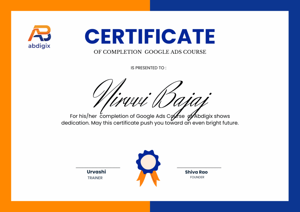 Google Ads Certification at Abdigix